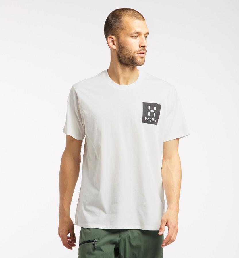 Haglöfs Camp T-Shirt White For Mens UPJVK7380 Australia